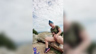 Pee: 💛💛Hey! Up high AF on a mountain #1