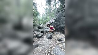 Pee: Beautiful mom pee’s in nature. #4