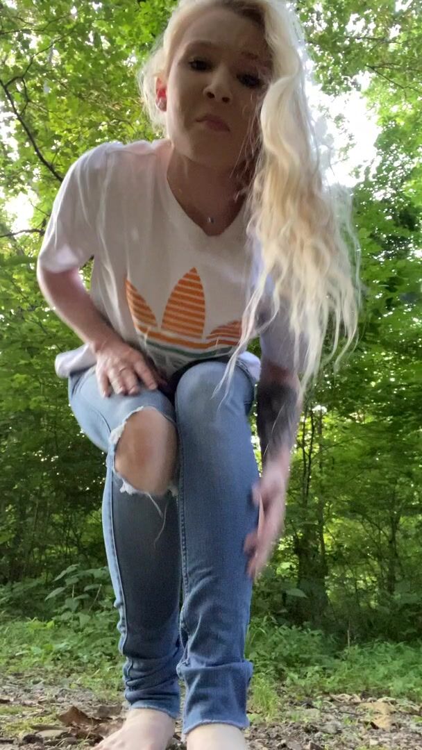 It was so hot outside I was too sweaty to get my jeans off in time