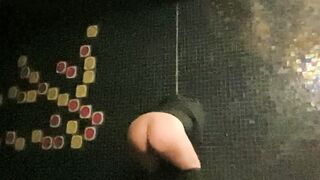 Felt naughty enough pissing in public but would’ve been even more fun pissing in someone’s lap x