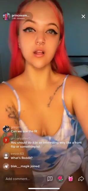 This was from a TikTok live a couple of weeks ago.