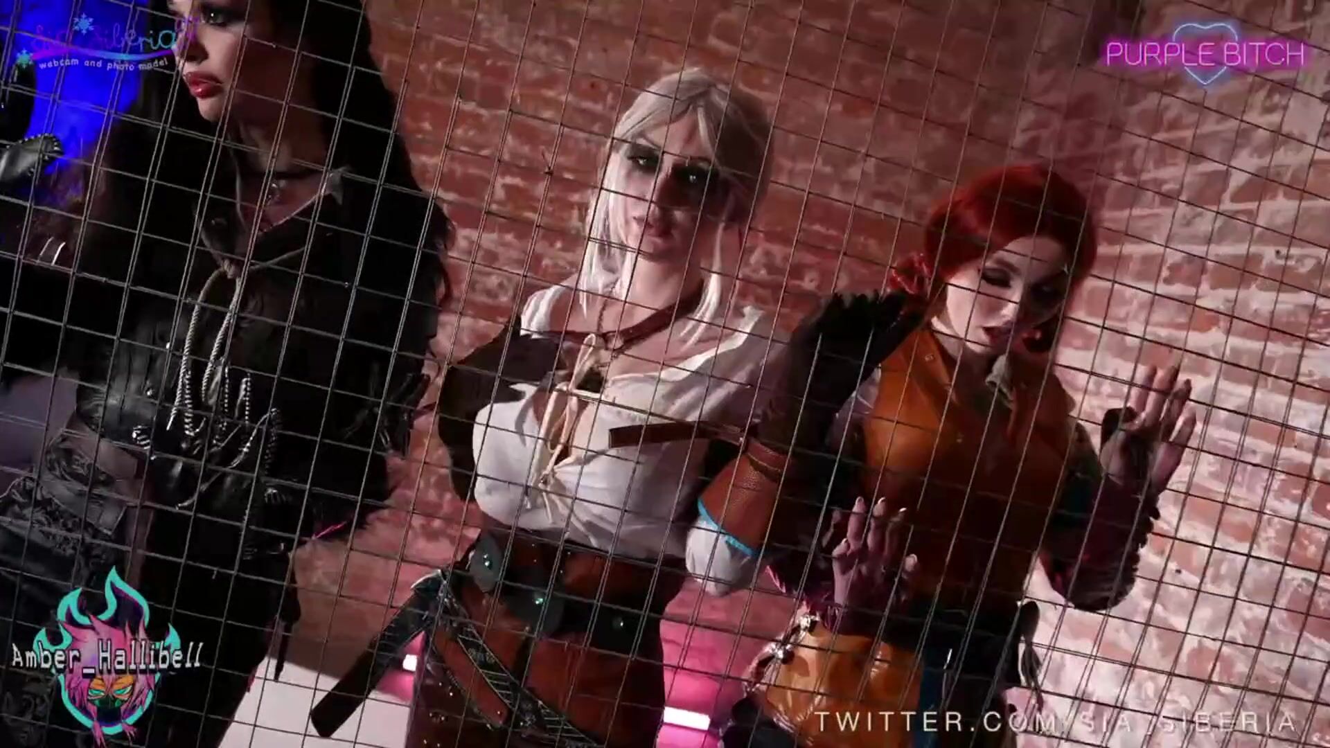 Ciri Yanefer and Triss (Purple Bitch Sia siberia Amber Hallibell) [the witcher]